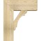 Ekena Millwork Olympic Block Rough Sawn Bracket w/ Offset Brace, Douglas Fir, 8"W x 20"D x 24"H BKT0806X20X24OLY05RDF - alternate 3